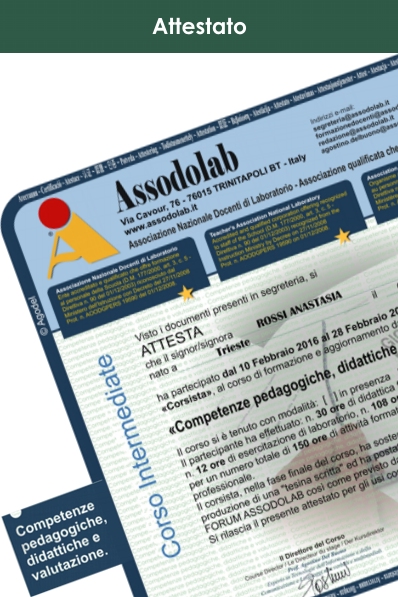 Attestato competenze pedagogiche